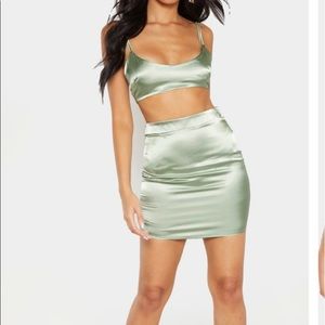 PLT green skirt set